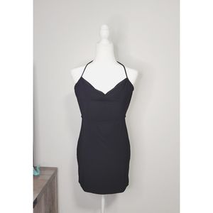 Windsor open back mini dress